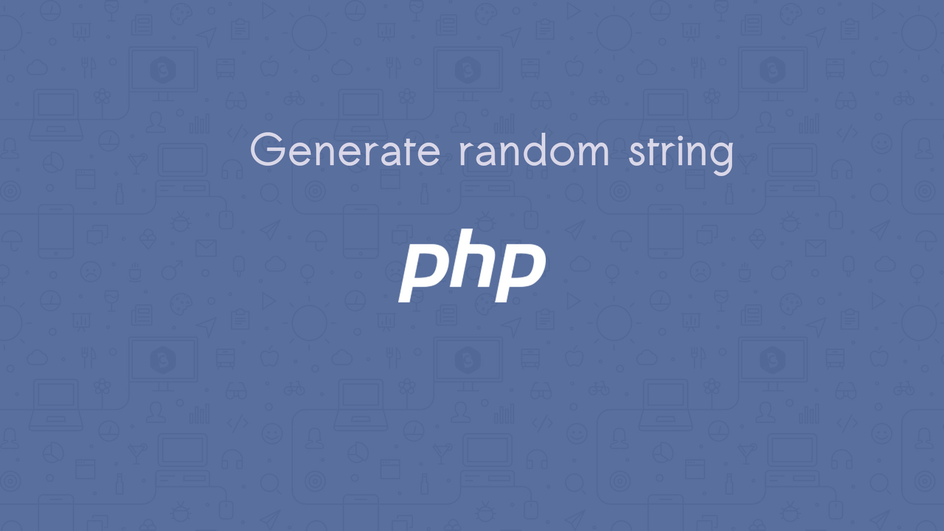 generate random string in php